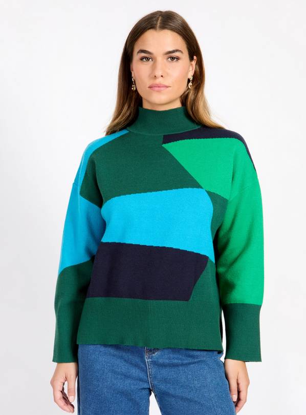 VOGUE WILLIAMS Colour Block Jumper L